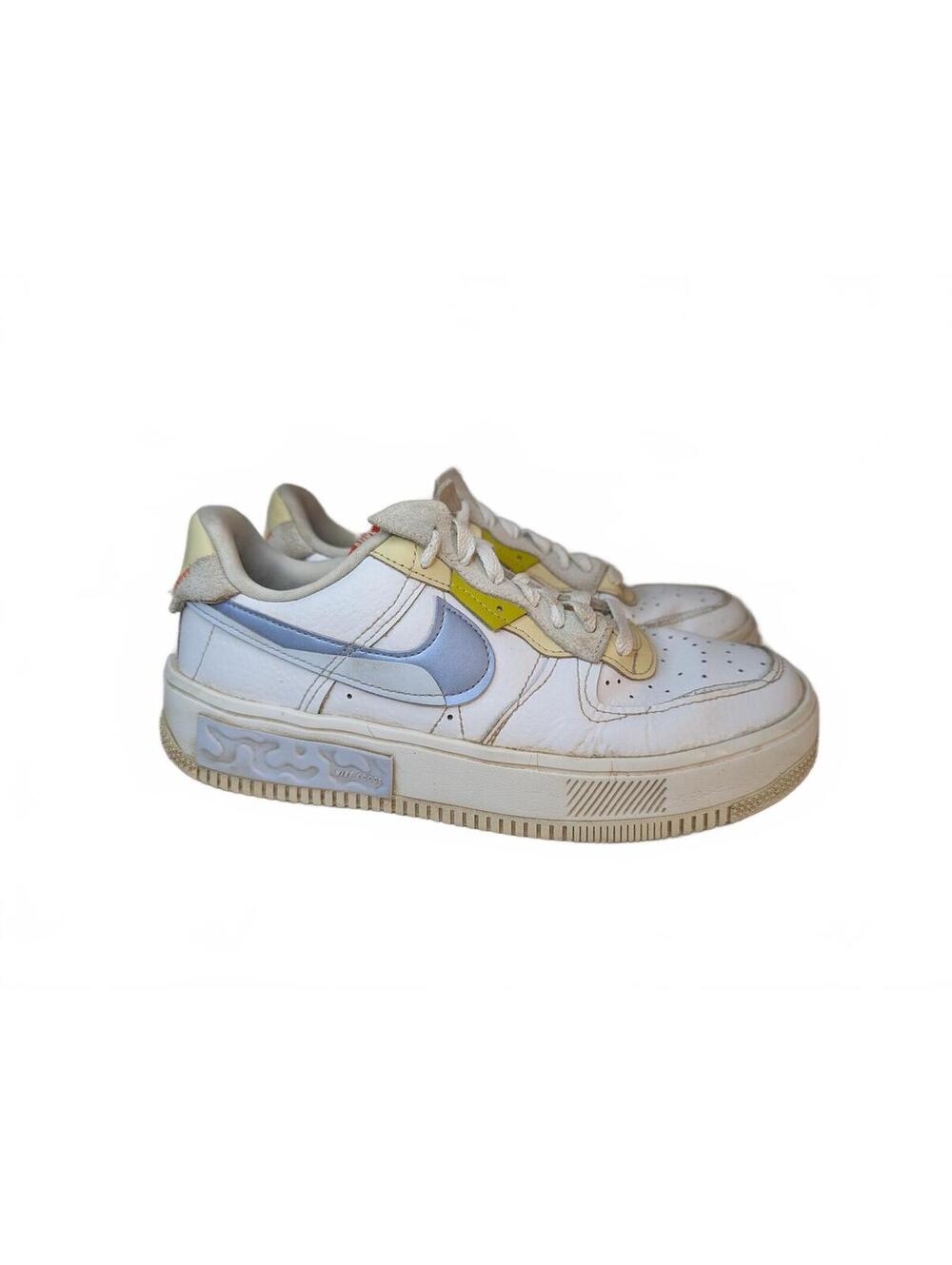 Nike Wmns Air Force 1 Fontanka "Set To Rise" Low Top Sneakers White Blue US 9